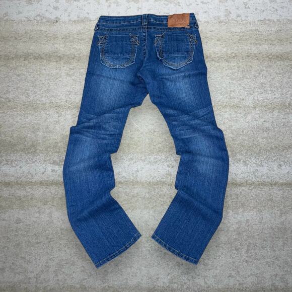 True Religion Denim - Vintage Y2K True Religion Skater Jeans 28x31 Slim Fit Dark Wash Made USA Denim